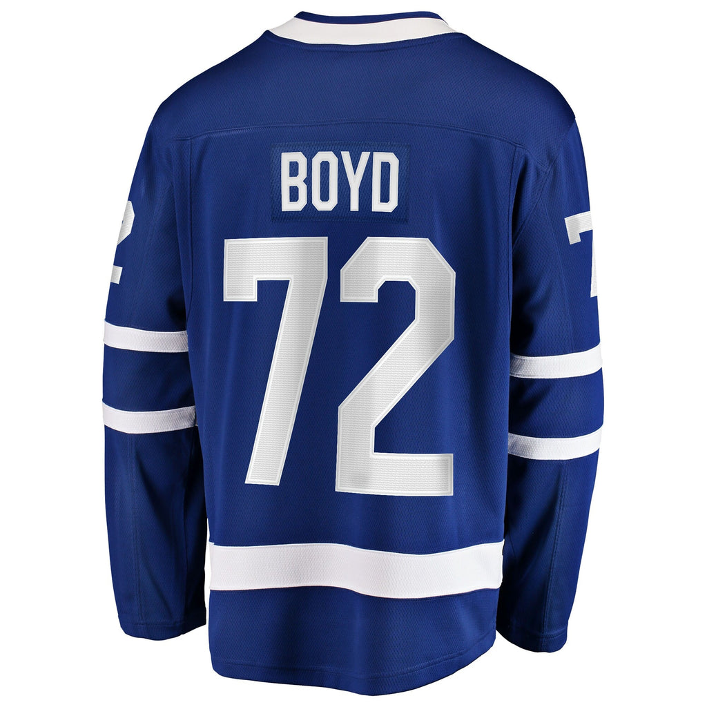 Toronto Maple Leafs Travis Boyd Fanatics Blue Home Breakaway Jersey