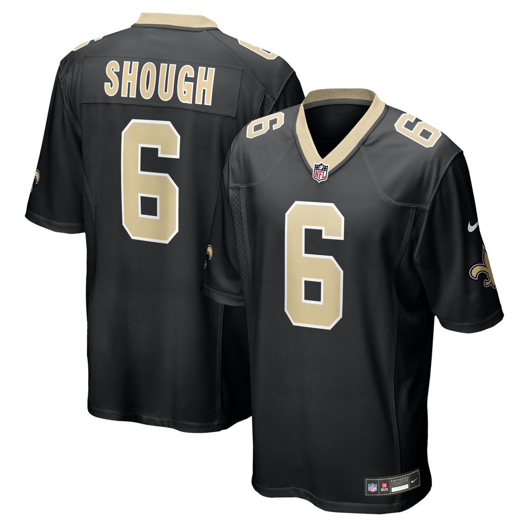 New Orleans Saints Tyler Shough Nike Black Game Jersey