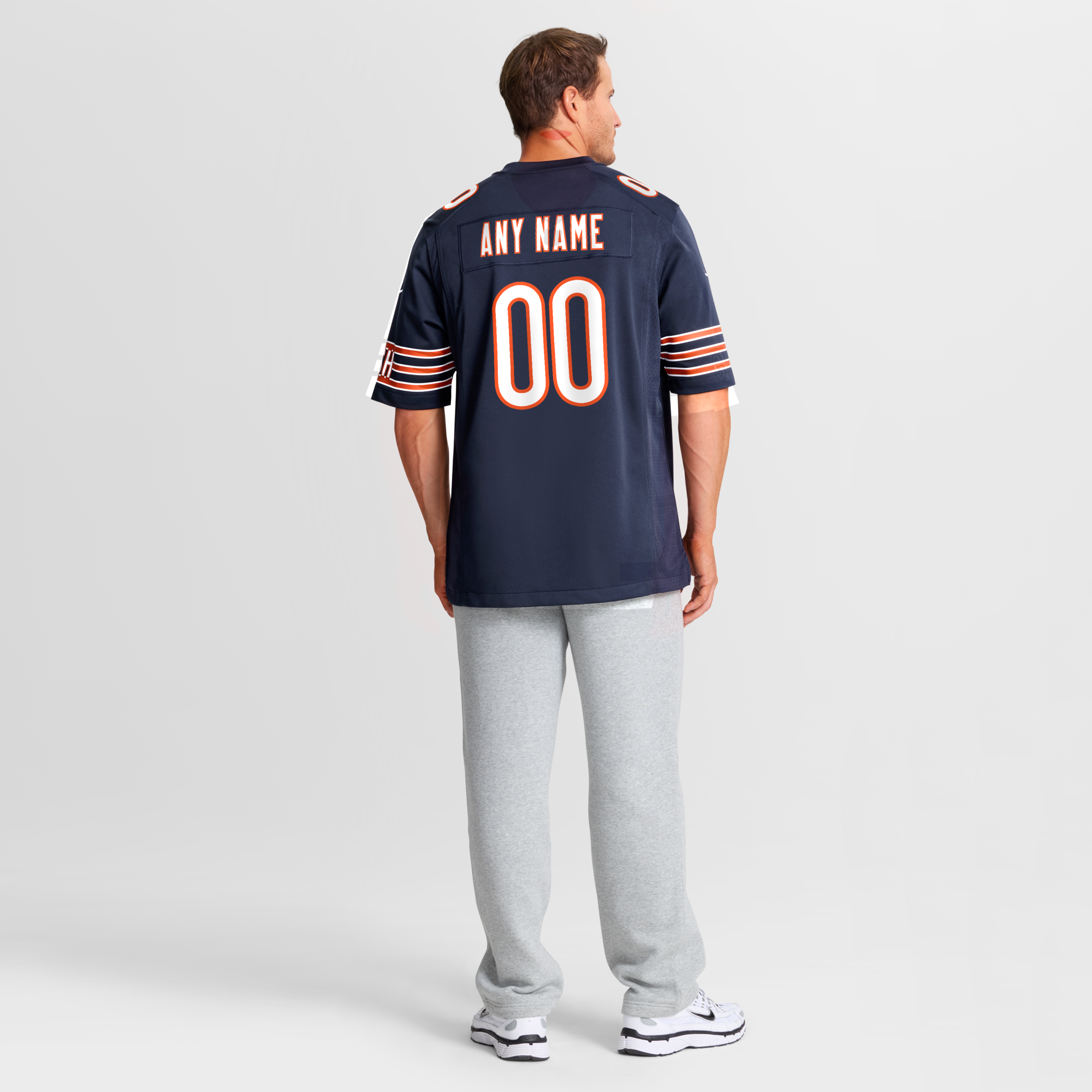 Chicago Bears Nike Navy Custom Game Jersey