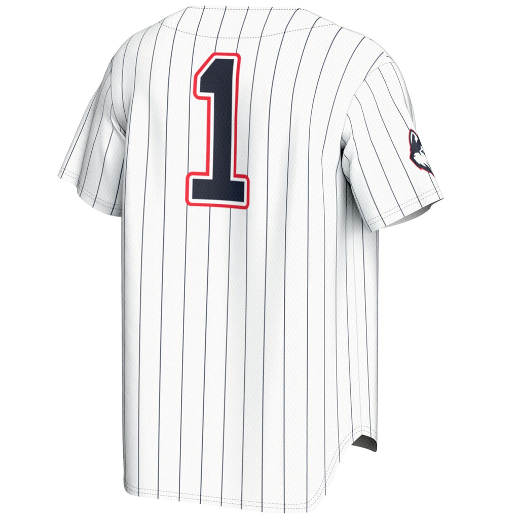 GameDay Greats #1 White UConn Huskies Lightweight Baseball Jersey