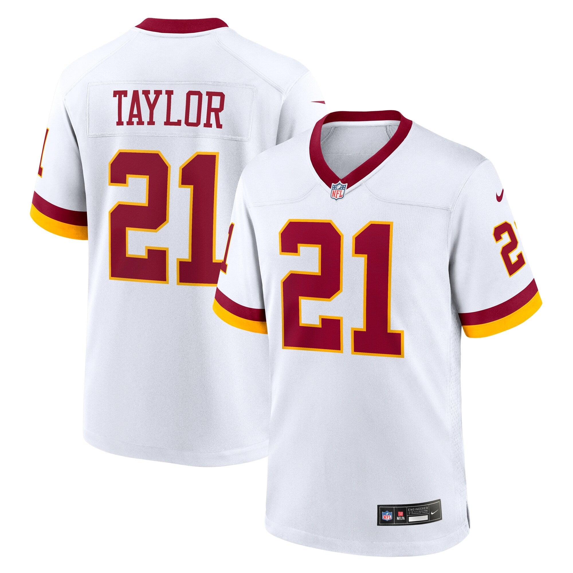 Washington Commanders Sean Taylor Nike White Game Super Bowl Era Jersey