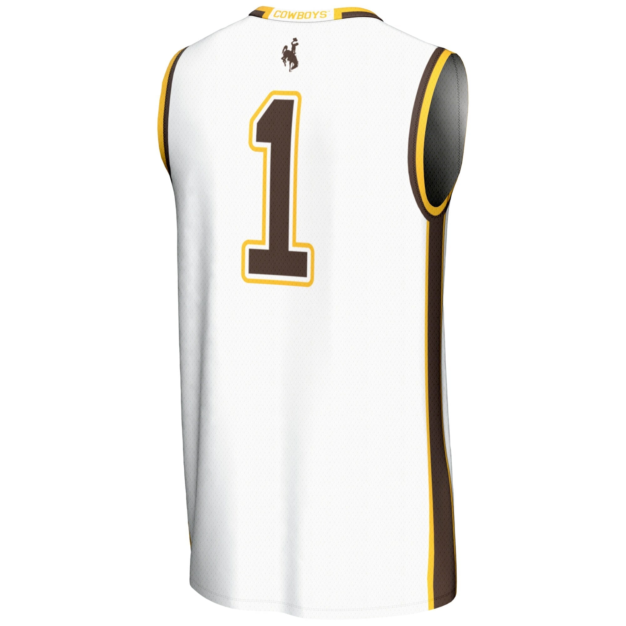 GameDay Greats #1 White Wyoming Cowboys Lightweight Basketball Jersey