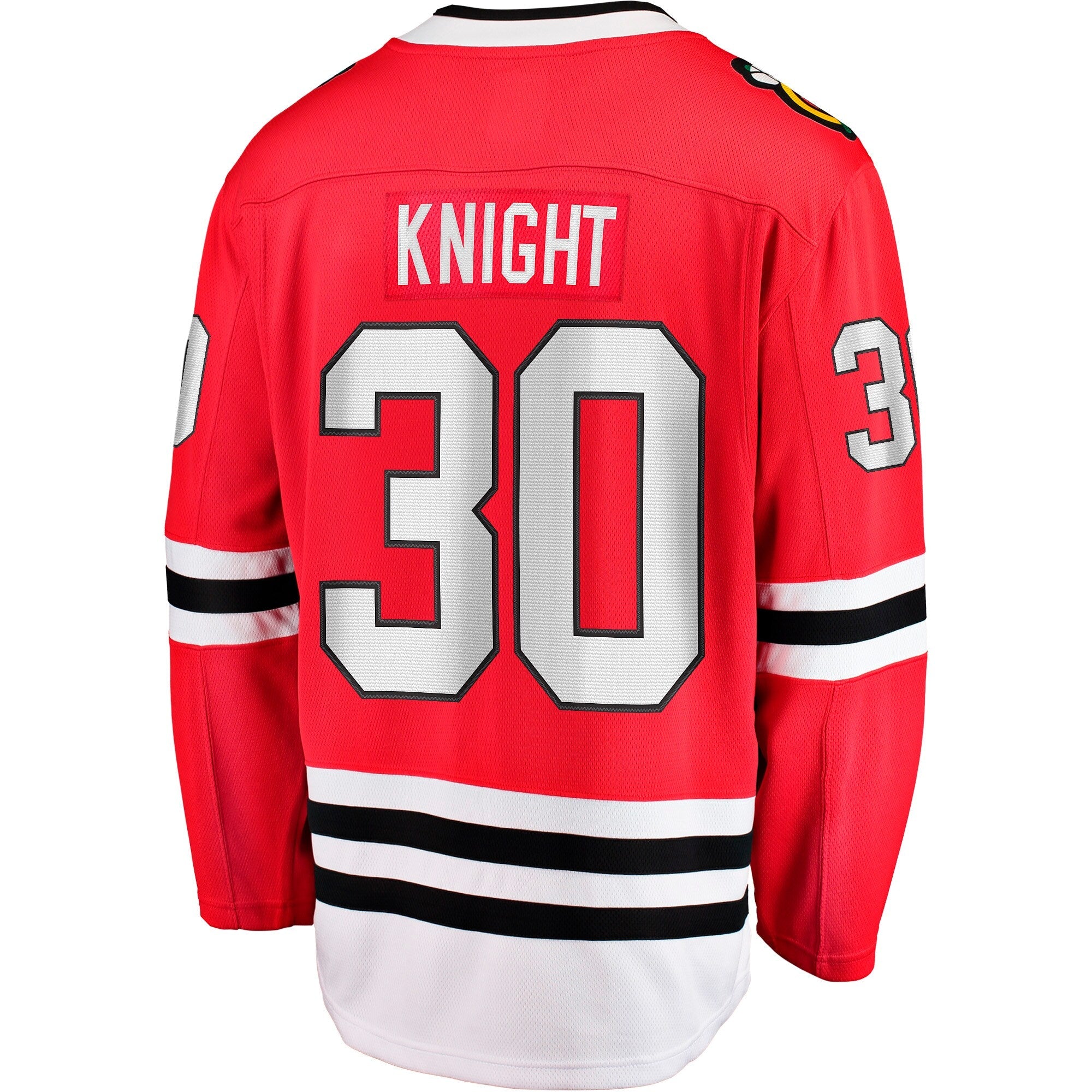 Chicago Blackhawks Spencer Knight Fanatics Red Home Breakaway Jersey