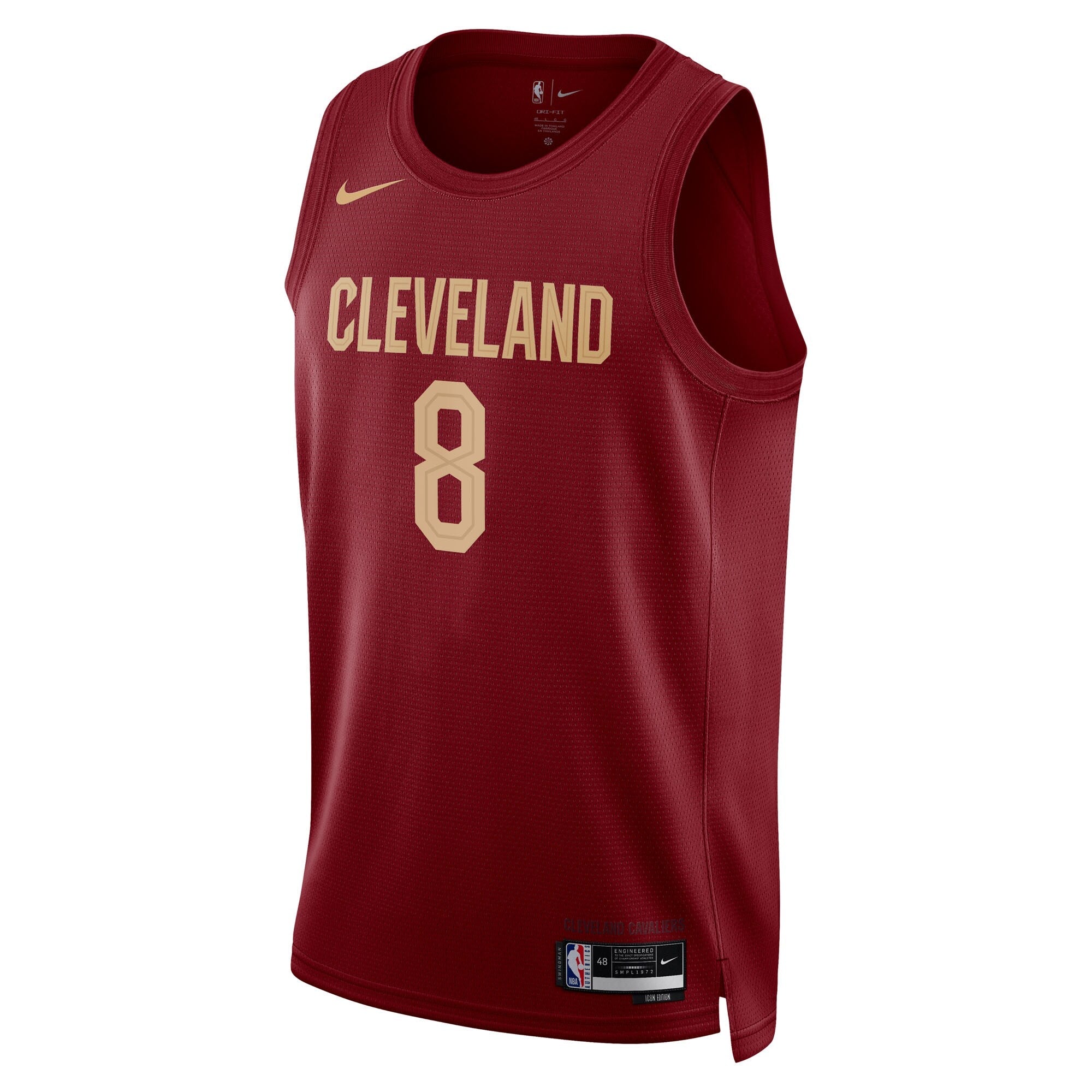 Cleveland Cavaliers Nike Icon Edition Swingman Jersey - Wine - Dennis Schröder