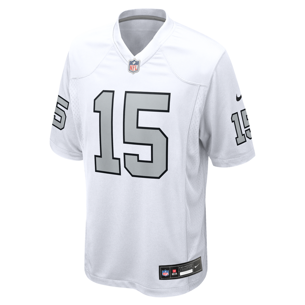 Las Vegas Raiders Fernando Mendoza Nike White Alternate Game Player Jersey