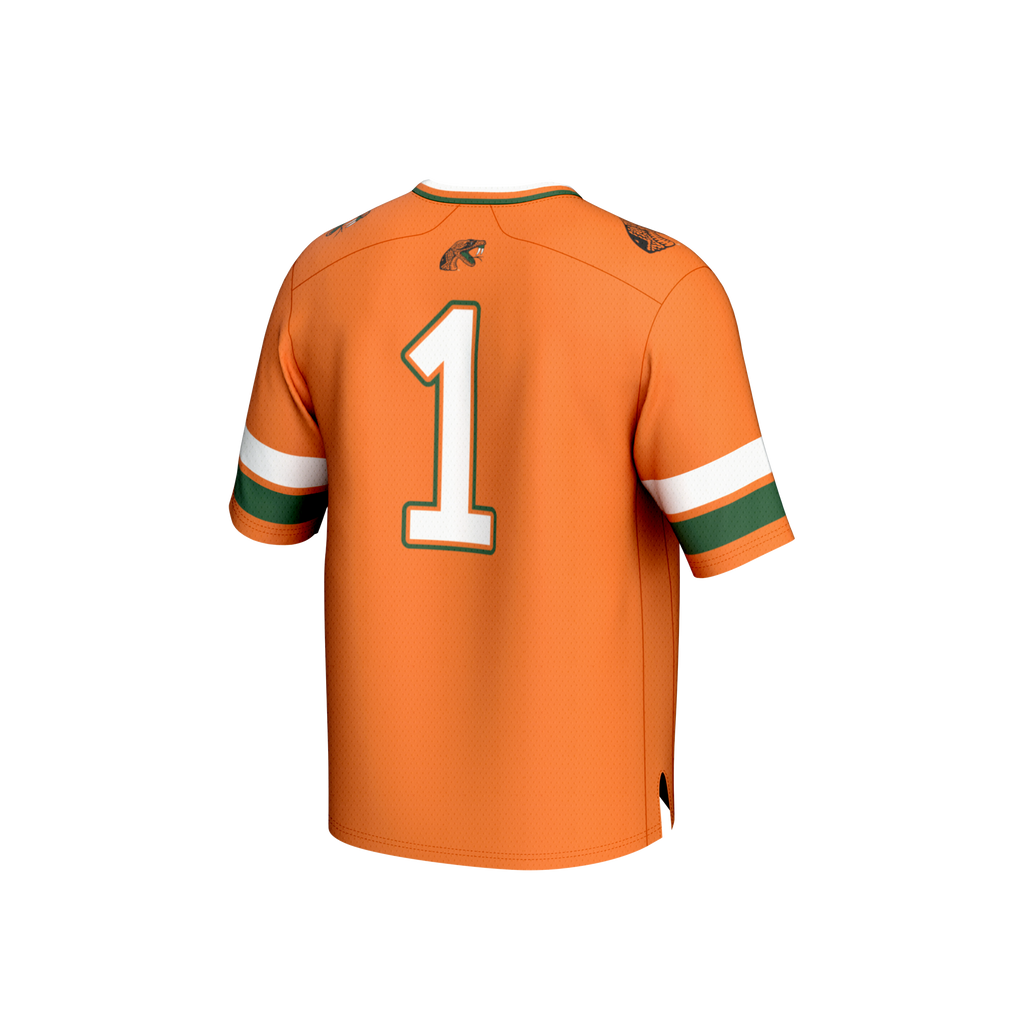 GameDay Greats #1 Orange Florida A&M Rattlers Collegiate Football Fashion Jersey