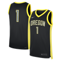 Nike Black Oregon Ducks #1 Alternate Replica Basketball Jersey