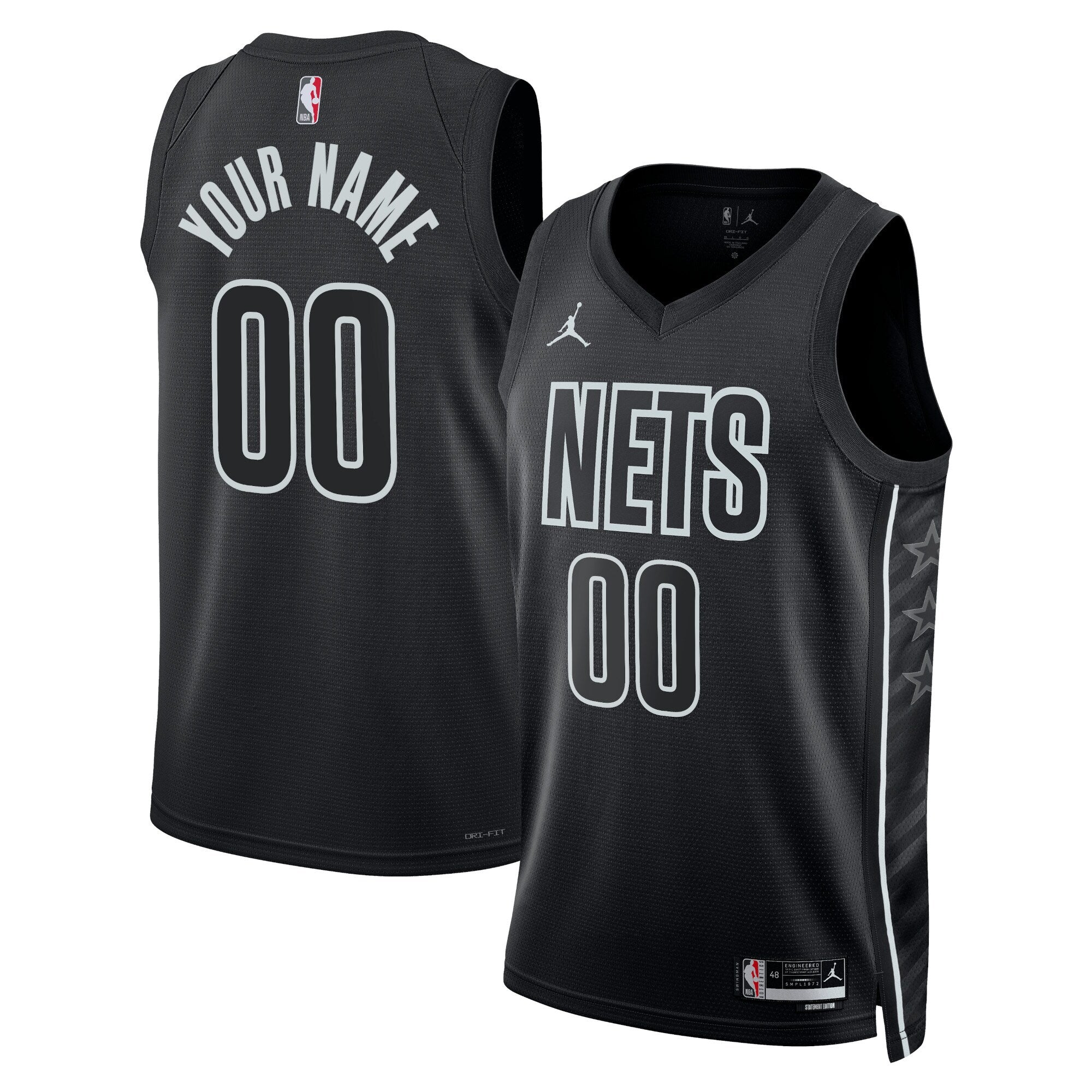 Brooklyn Nets Jordan Statement Swingman Jersey - Custom