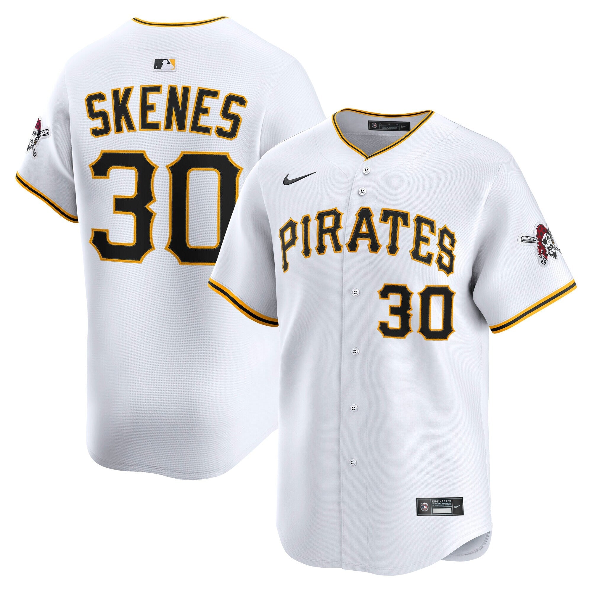 Pittsburgh Pirates Paul Skenes Nike White Home Limited Player Jersey