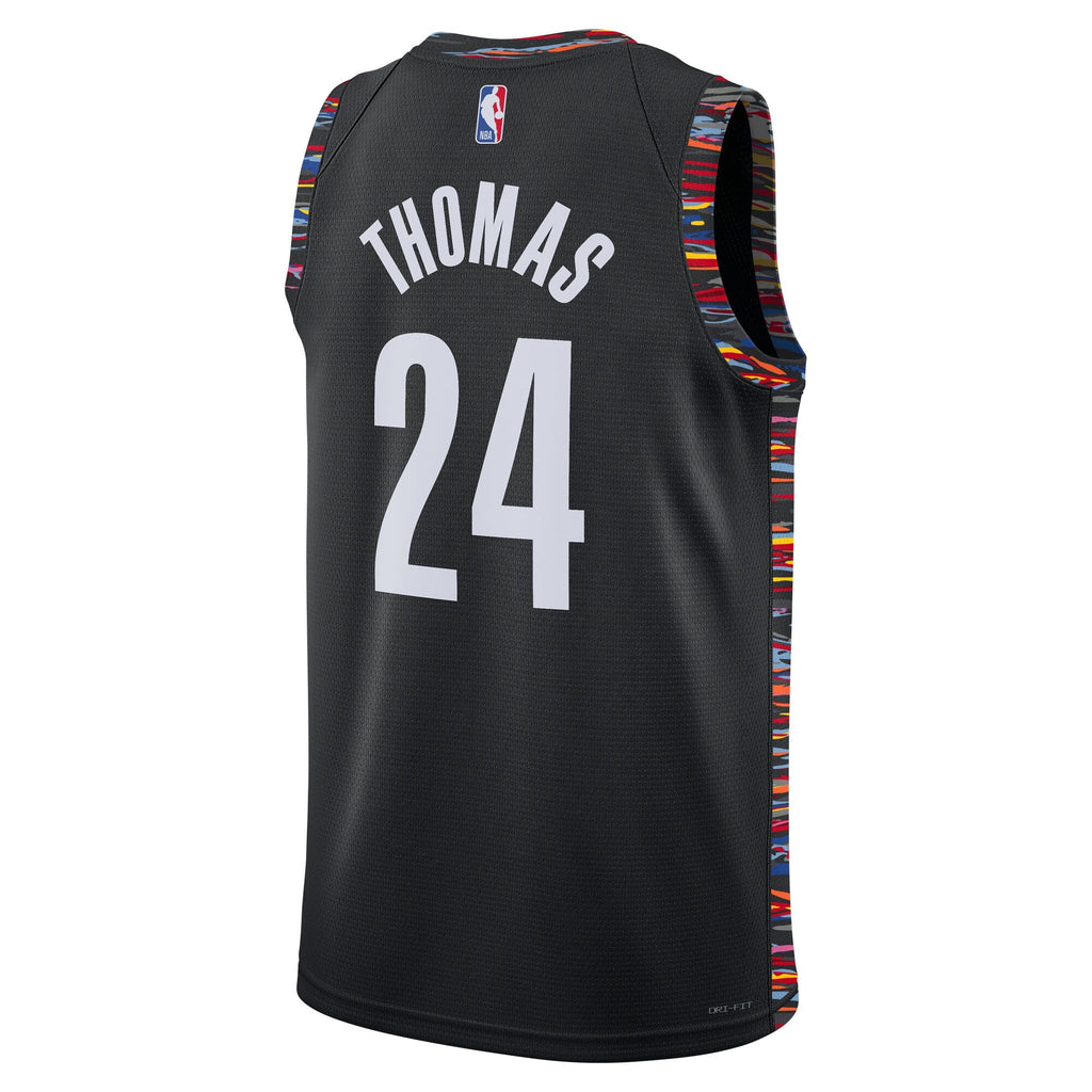 Brooklyn Nets Nike 2025/26 City Edition Swingman Jersey - Black - Cam Thomas