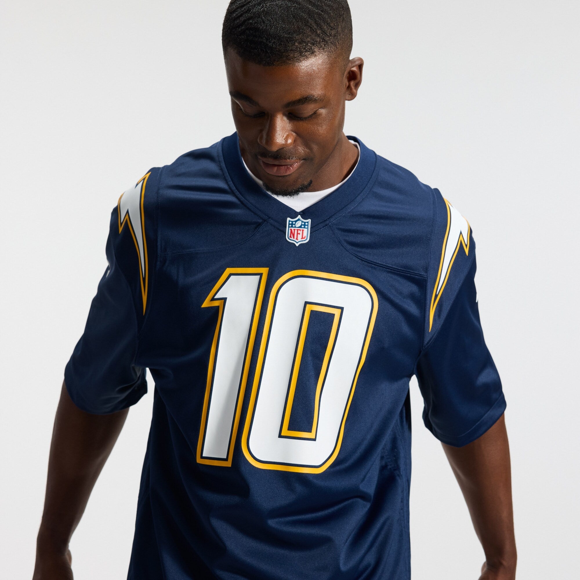 Los Angeles Chargers Justin Herbert Nike Navy Alternate Super Chargers Game Player Jersey