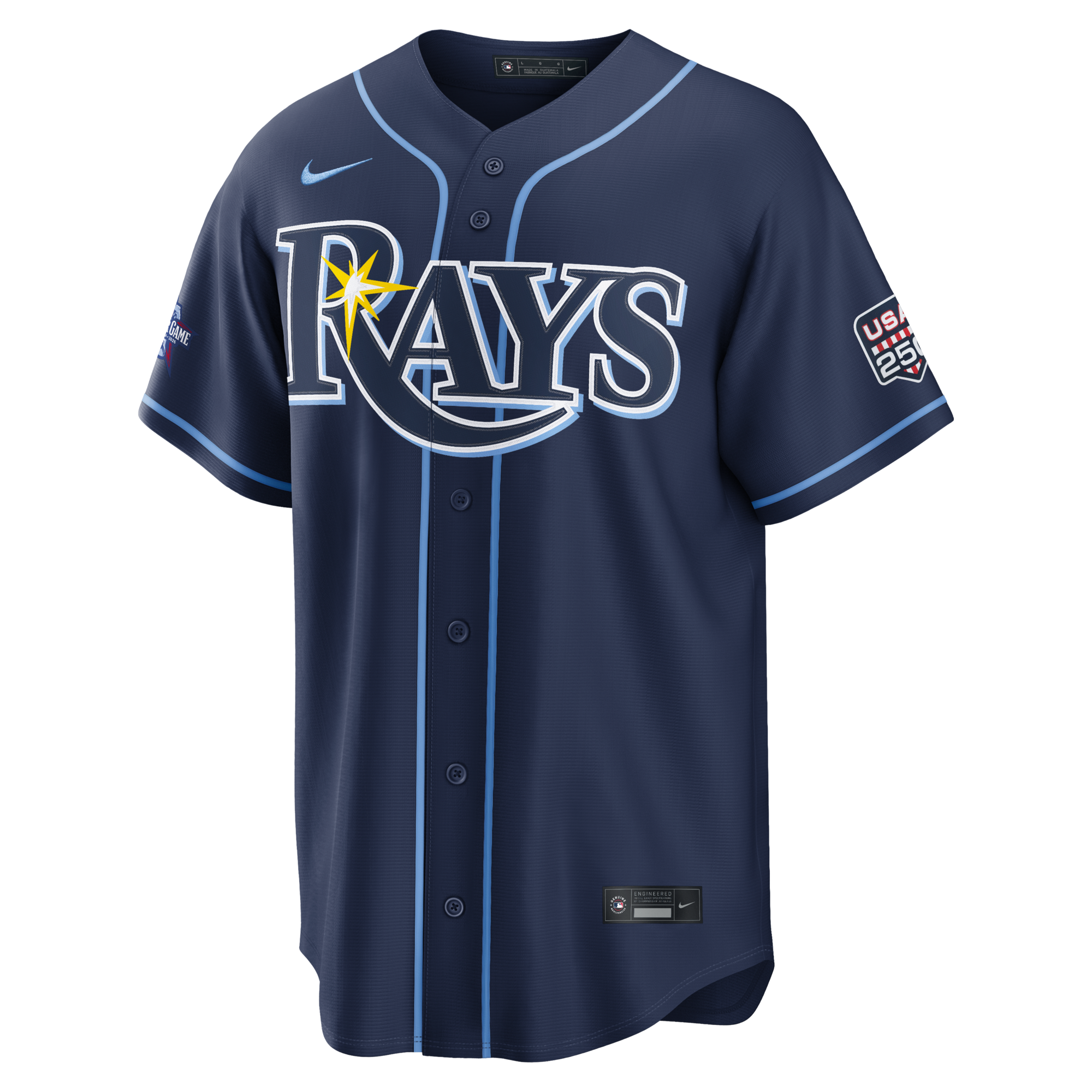 2026 All-Star Game Tampa Bay Rays Junior Caminero Nike Navy Replica Jersey