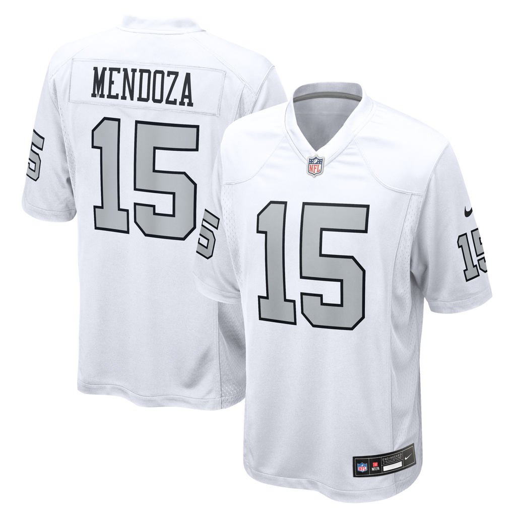 Las Vegas Raiders Fernando Mendoza Nike White Alternate Game Player Jersey