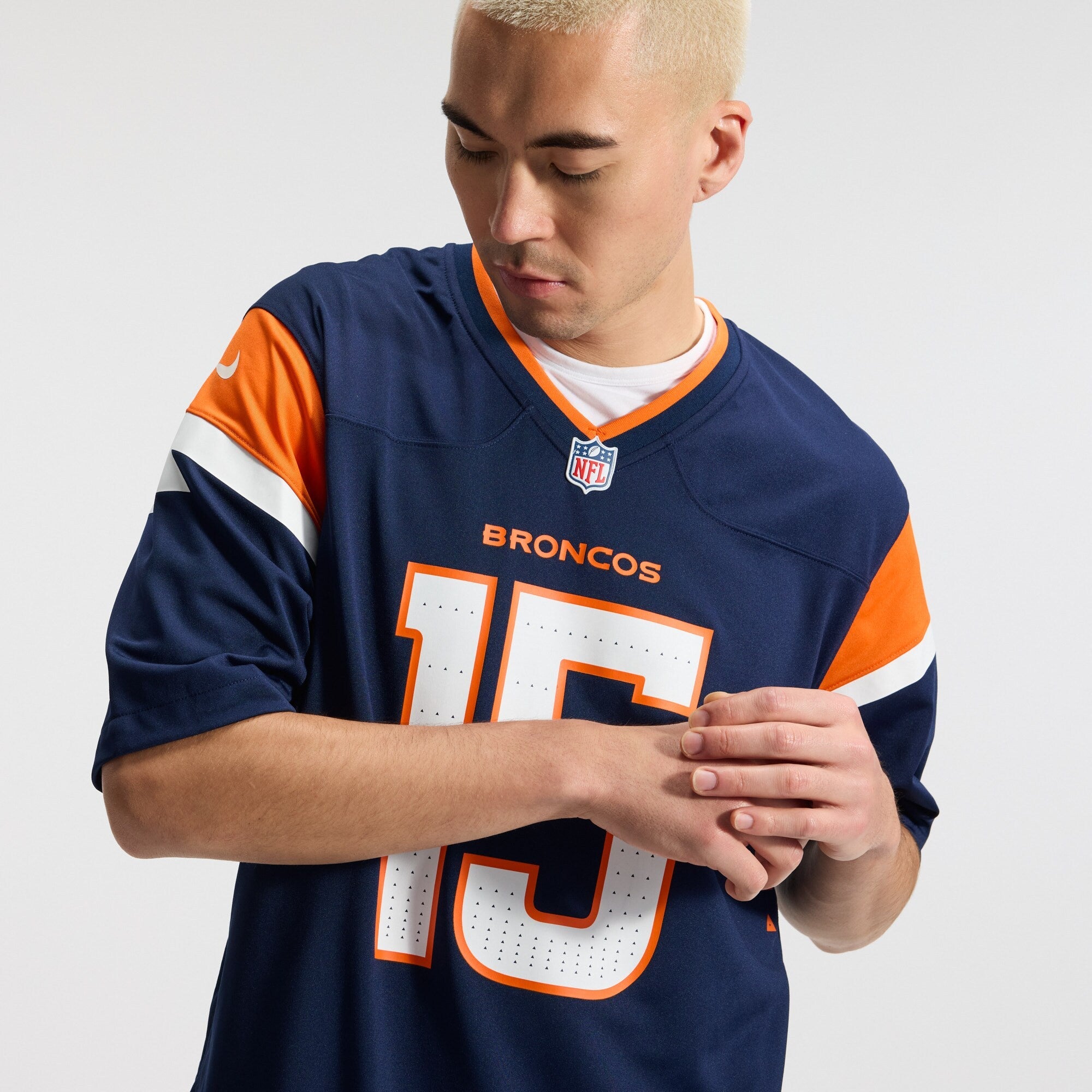 Denver Broncos Nik Bonitto Nike Navy Alternate Game Jersey