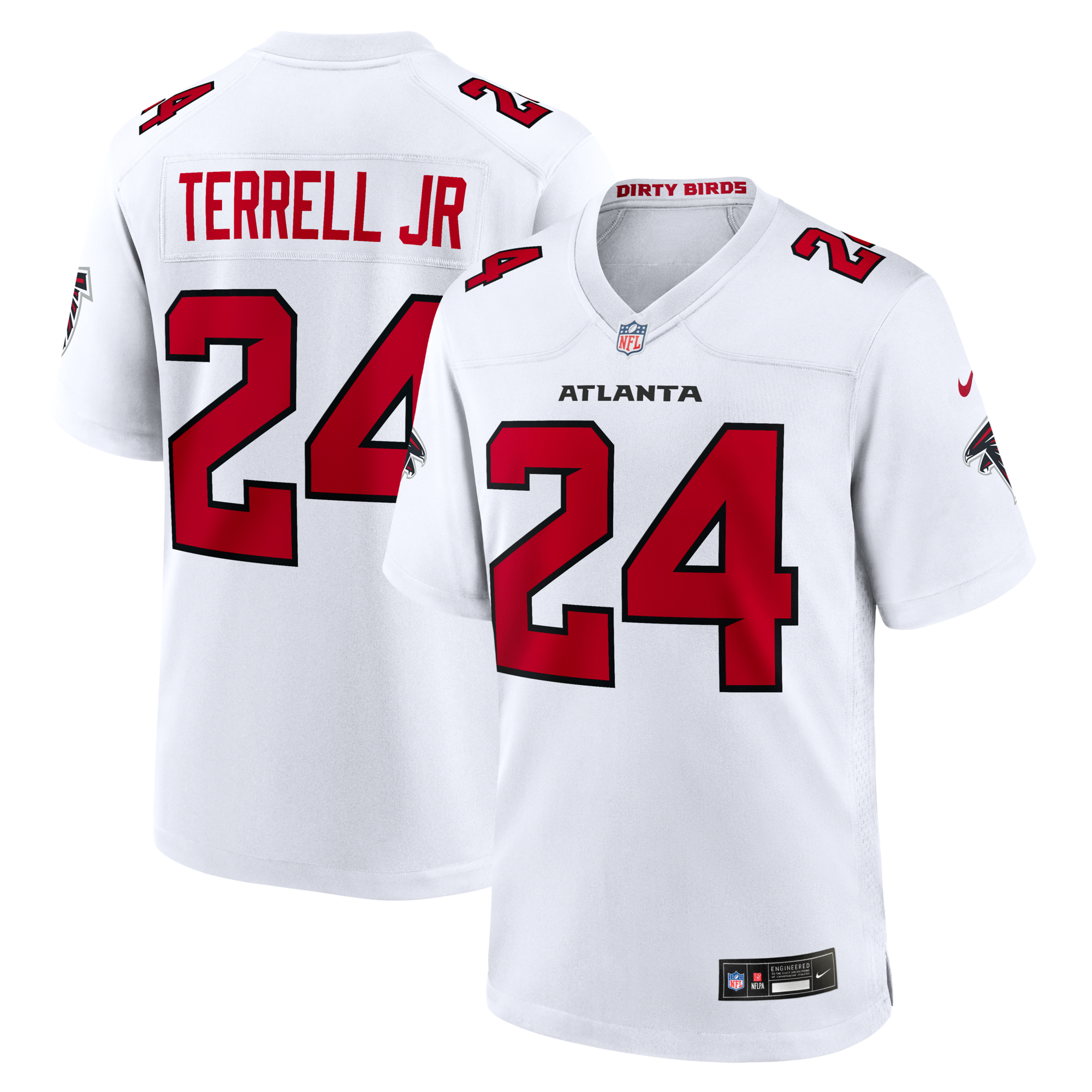 Atlanta Falcons A.J. Terrell Nike White Game Jersey