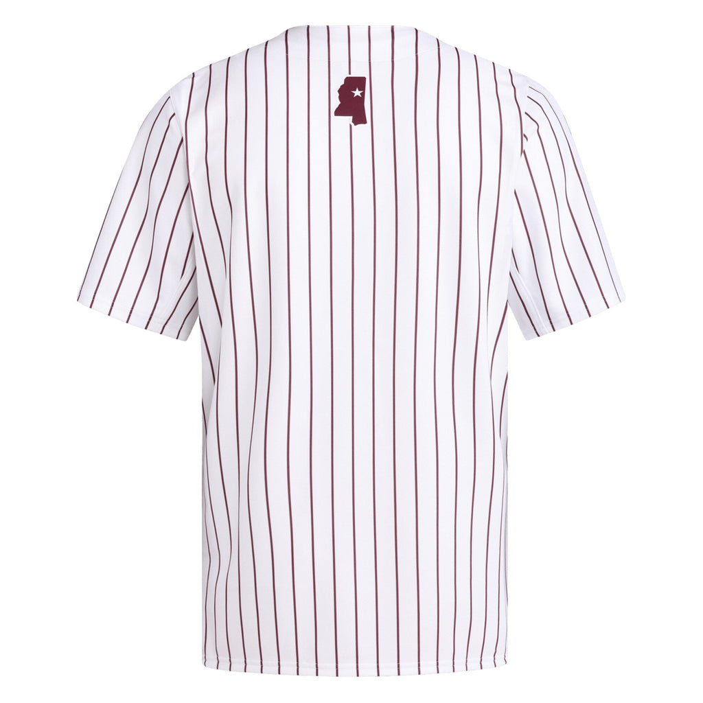 adidas White Mississippi State Bulldogs Replica Baseball Jersey