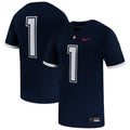 Nike #1 Navy UConn Huskies Game Football Jersey