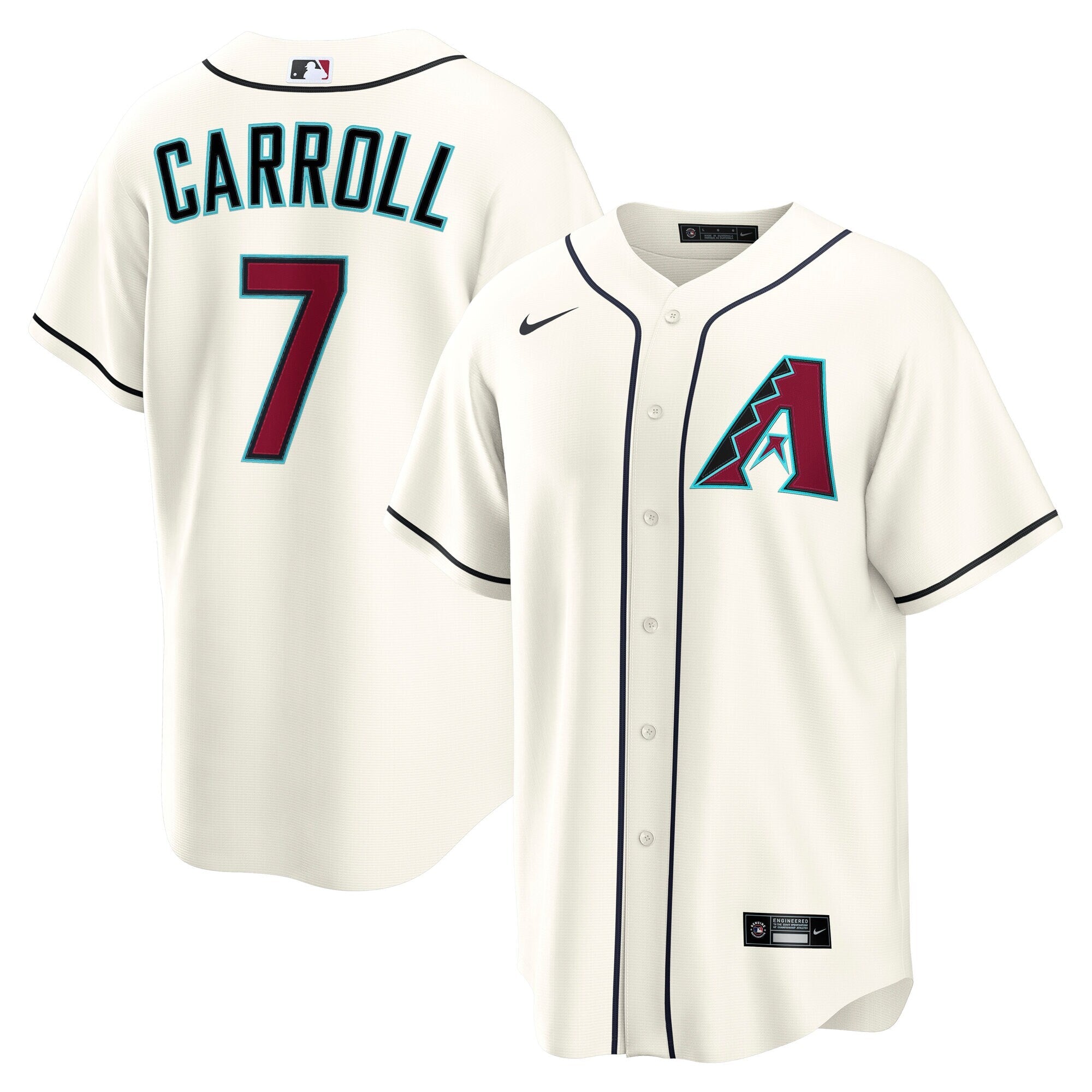 Arizona Diamondbacks Corbin Carroll Nike Cream Home Replica Jersey