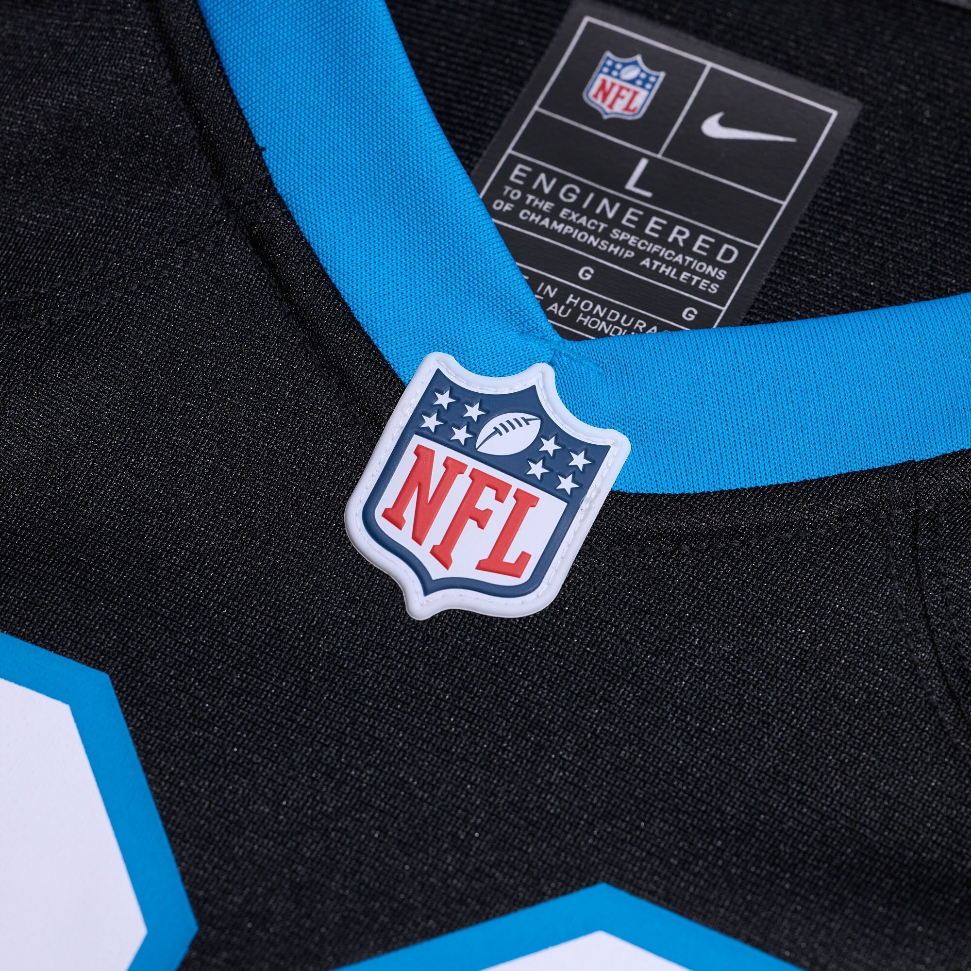 Carolina Panthers Nike Black Custom Game Jersey