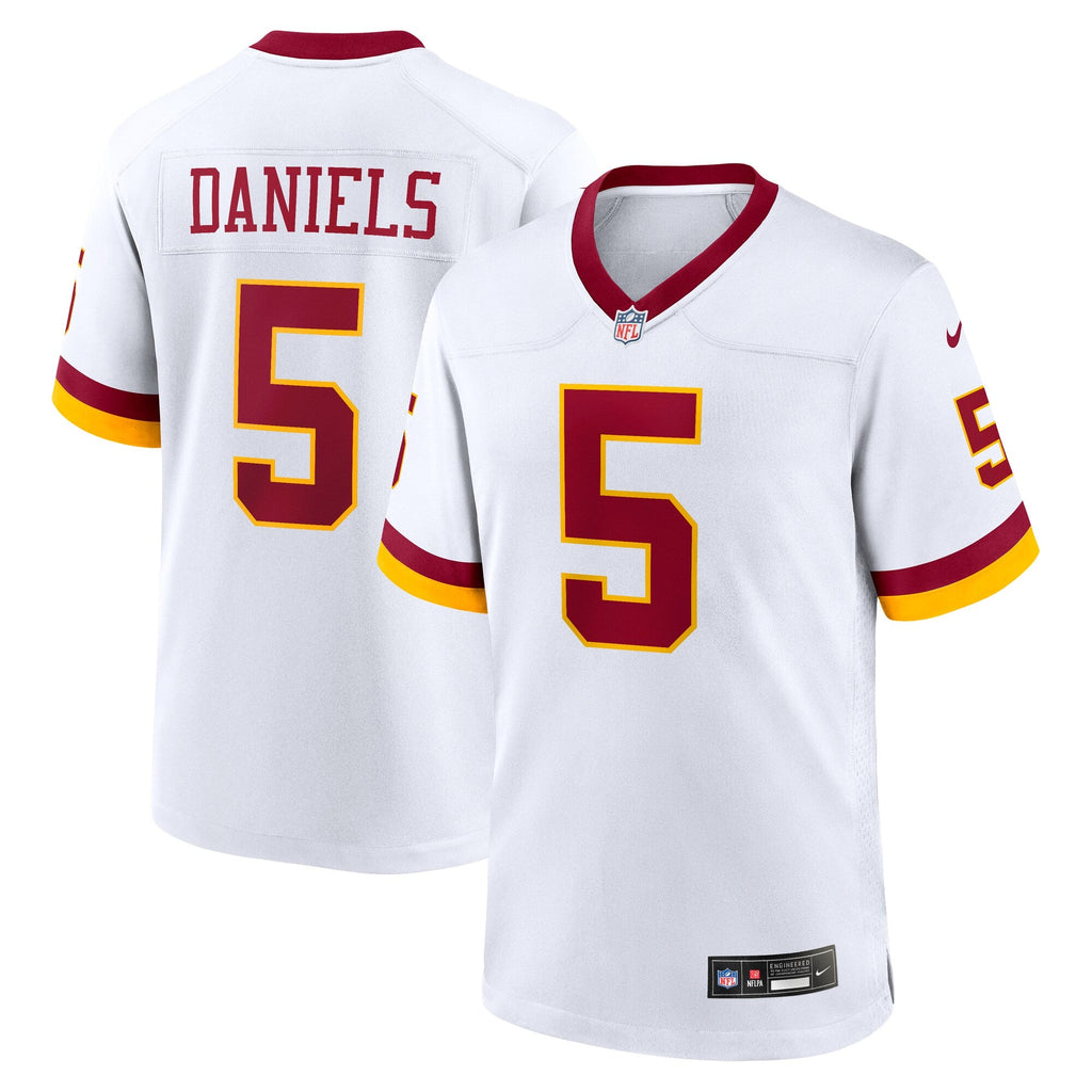 Washington Commanders Jayden Daniels Nike White Game Super Bowl Era Jersey