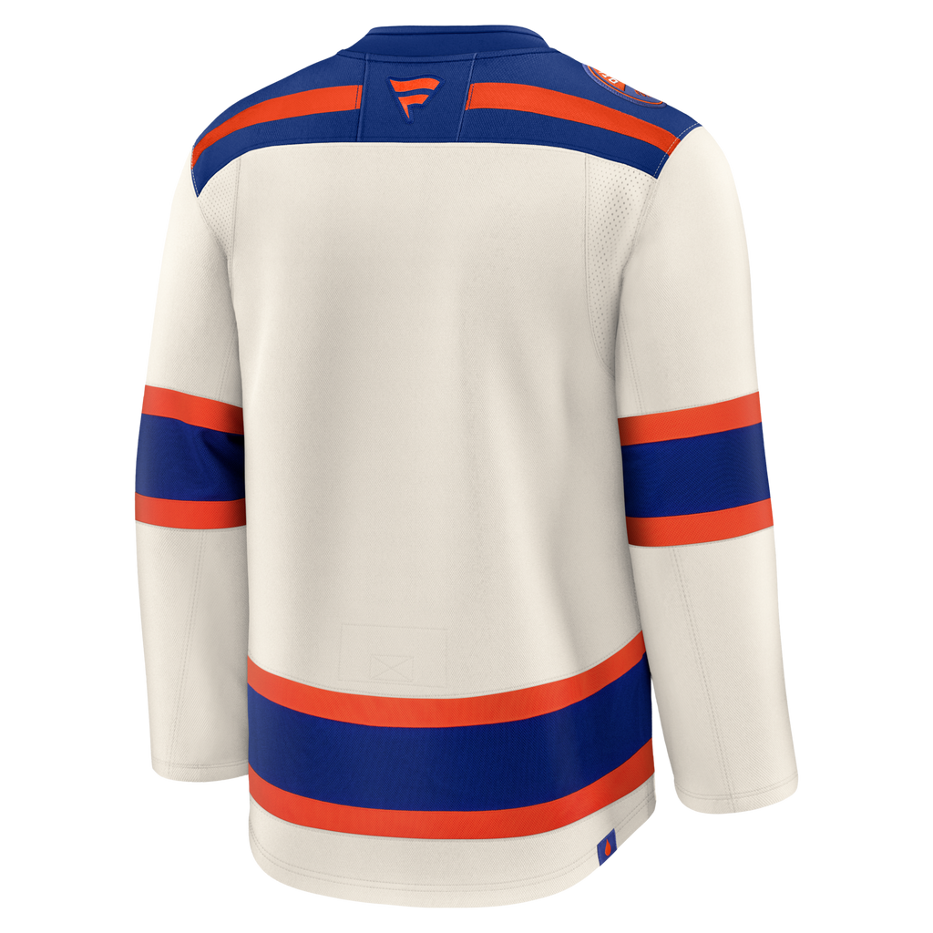 Edmonton Oilers Fanatics Light Beige Alternate Premium Jersey