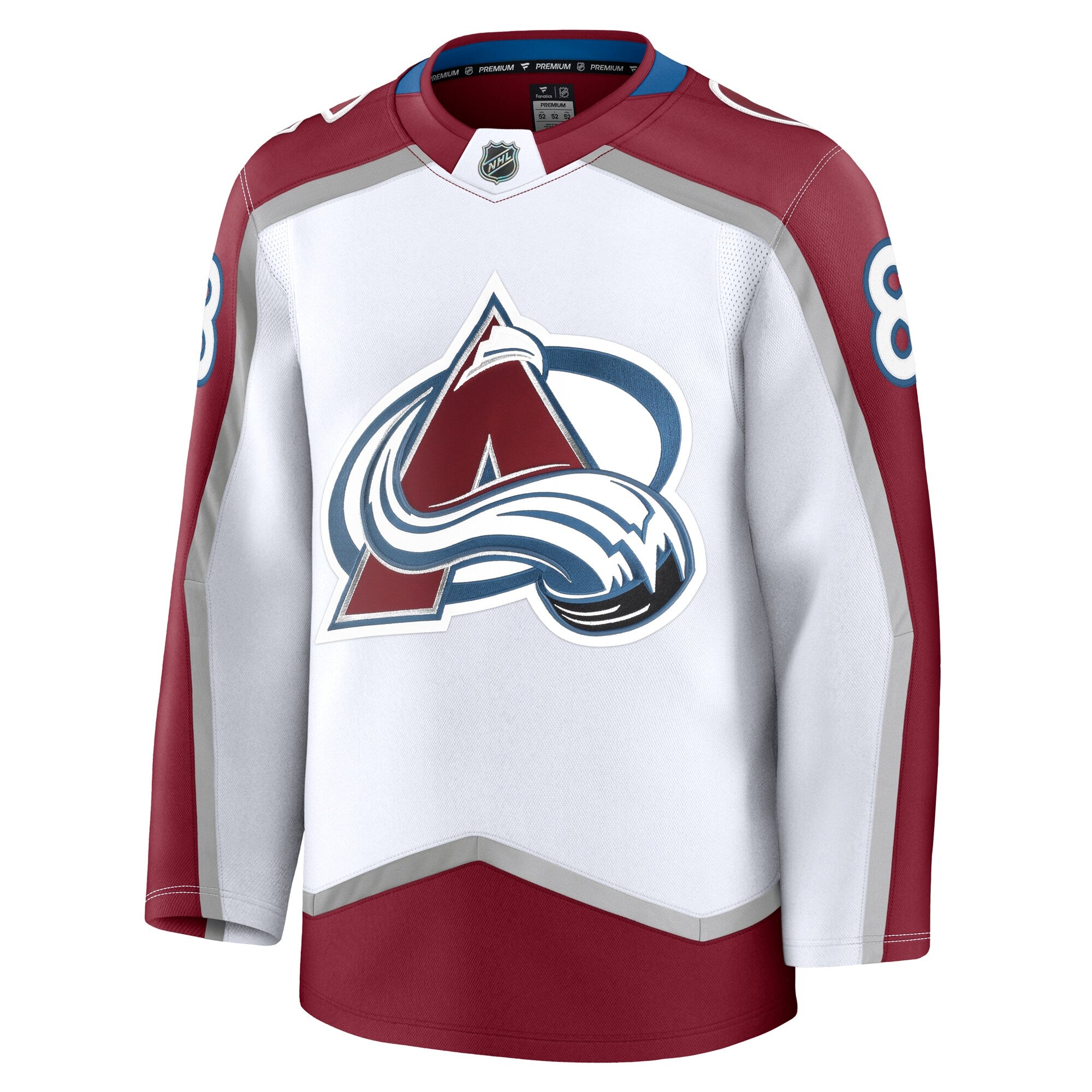 Colorado Avalanche Cale Makar Fanatics White Away Premium Jersey