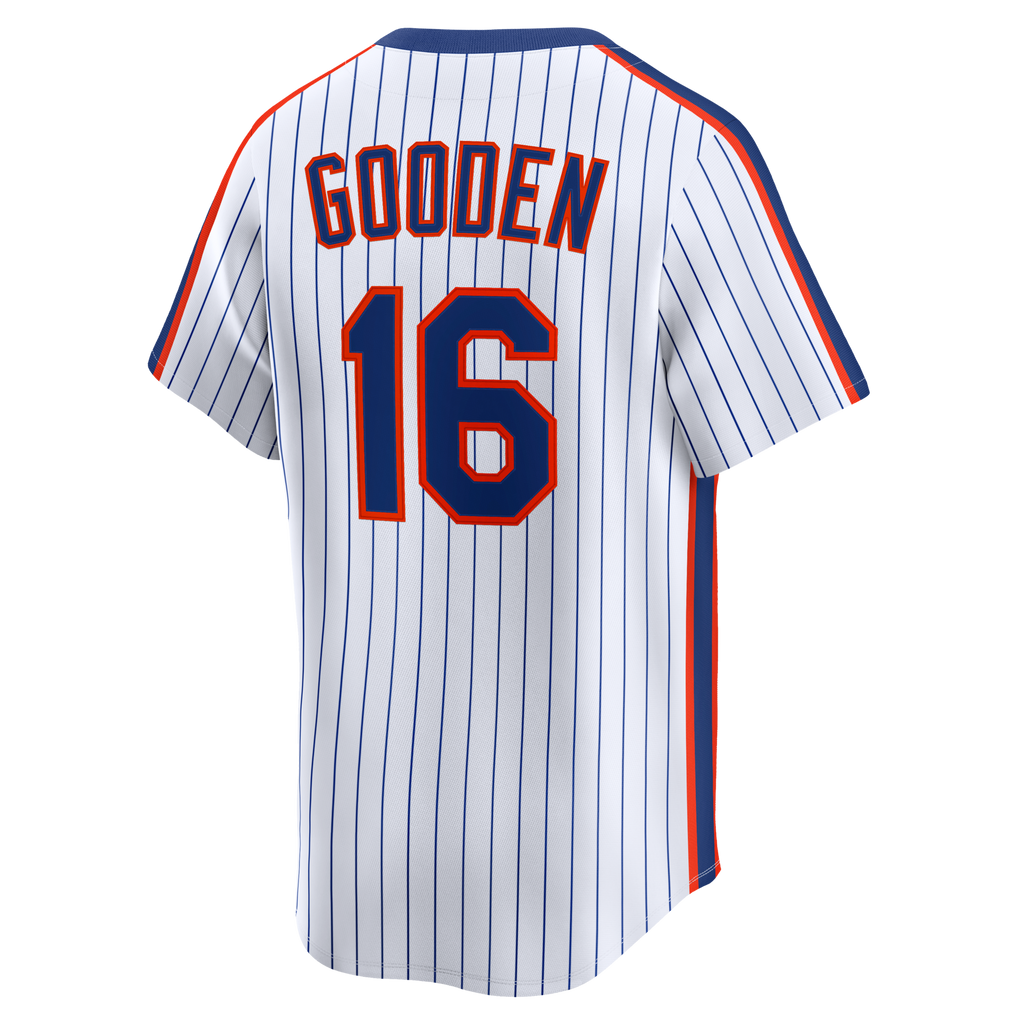 New York Mets Dwight Gooden Nike White Cooperstown Collection Limited Jersey