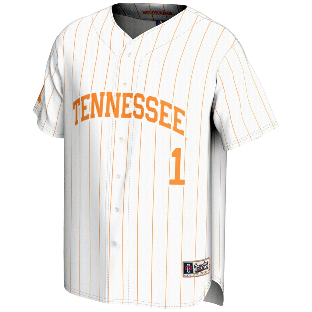 GameDay Greats #1 White Tennessee Volunteers Lightweight Baseball Jersey