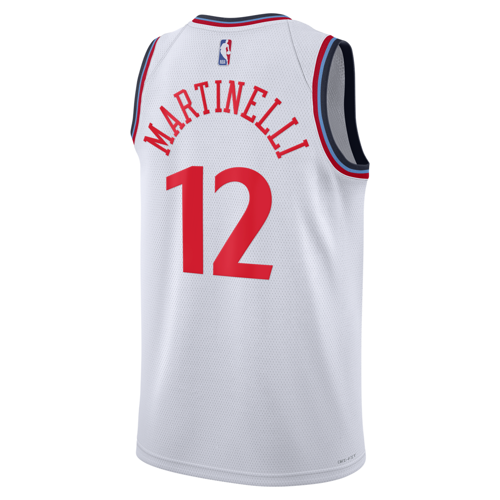 Los Angeles Clippers Nike Replica Association Edition Swingman Jersey - White - Nick Martinelli