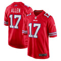 Buffalo Bills Josh Allen Nike Red Alternate Game Jersey