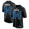Indianapolis Colts Tyler Warren Nike Carbon Black Fashion Game Jersey