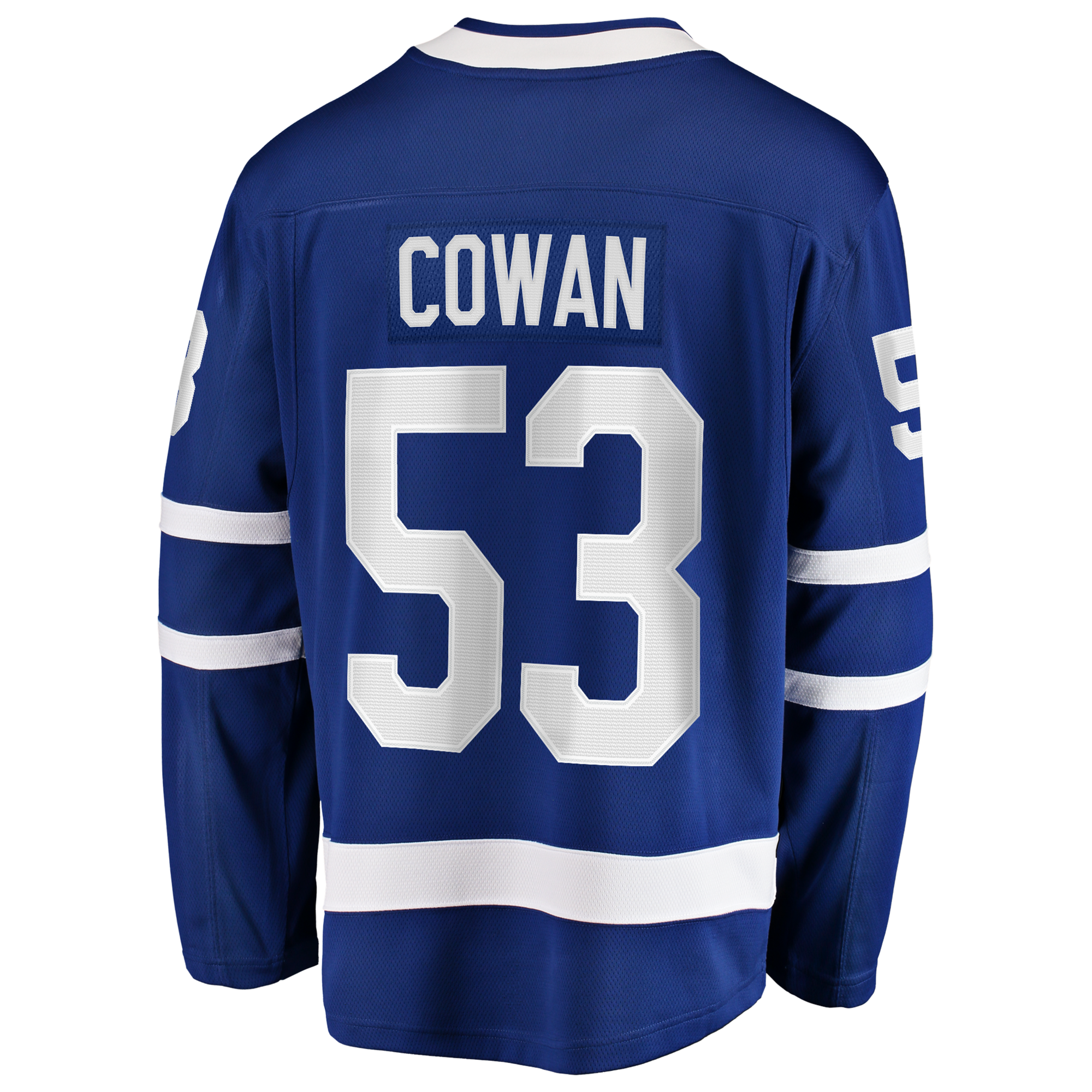 Toronto Maple Leafs Easton Cowan Fanatics Blue Home Breakaway Jersey