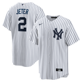 New York Yankees Derek Jeter Nike White Home Retired Player Replica Jersey