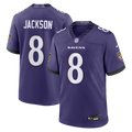 Baltimore Ravens Lamar Jackson Nike Purple Team Game Jersey