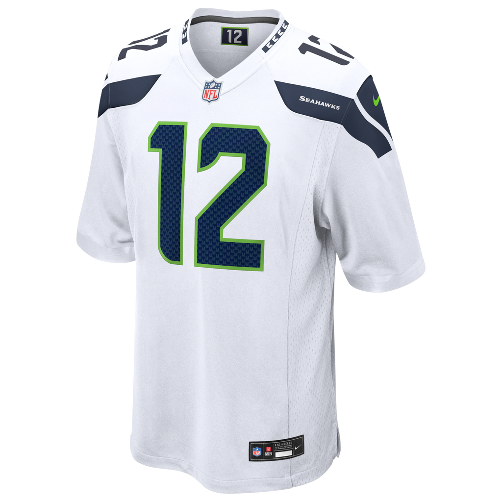 Seattle Seahawks 12s Nike White Game Jersey