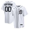 Detroit Tigers Nike White Home Replica Custom Jersey