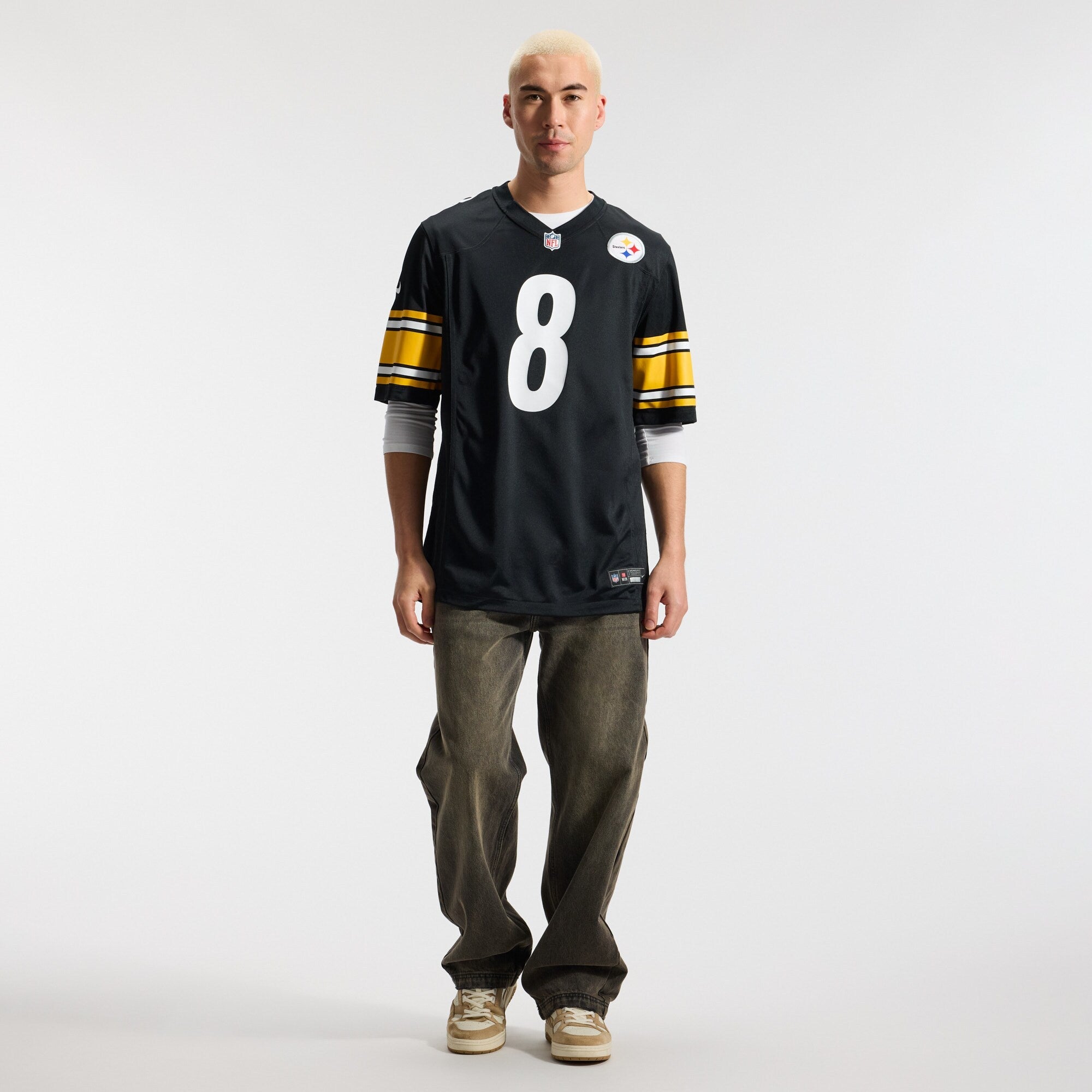 Pittsburgh Steelers Aaron Rodgers Nike Black Game Jersey