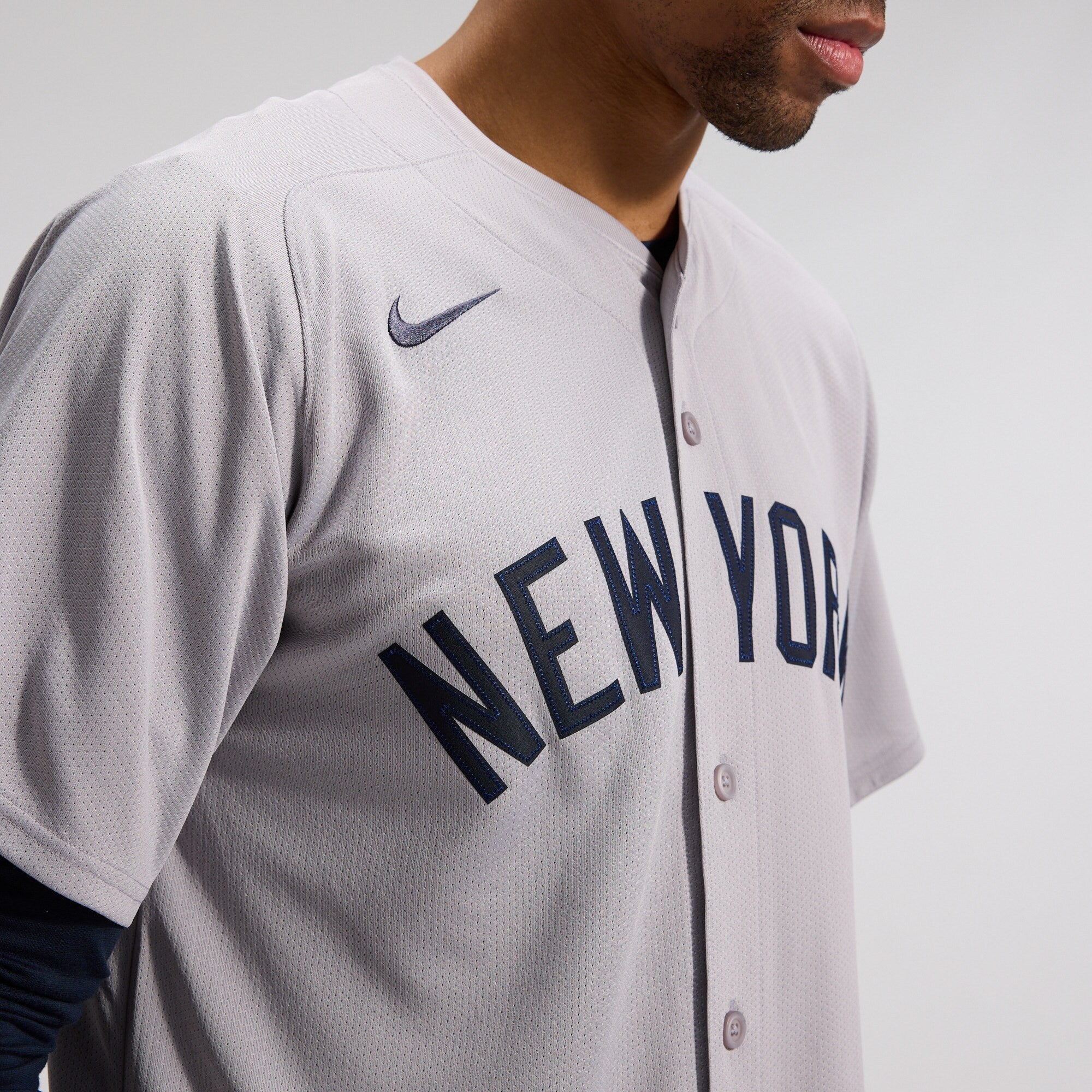New York Yankees Aaron Judge Nike Gray Road Limited Player Jersey