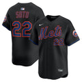 New York Mets Juan Soto Nike Black Alternate Limited Player Jersey