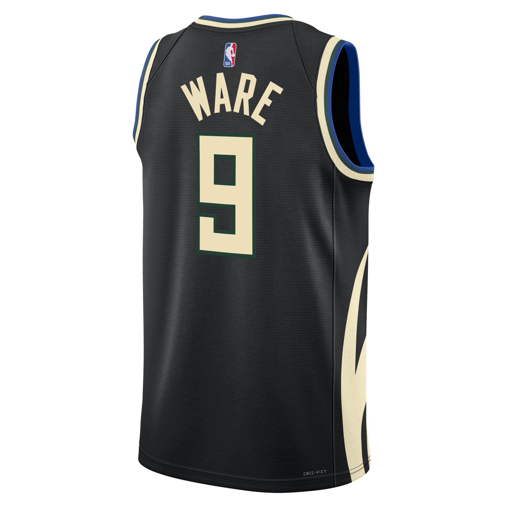 Milwaukee Bucks Jordan Brand Statement Edition Swingman Jersey - Hunter Green - Kel'el Ware