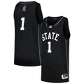 adidas #1 Black Mississippi State Bulldogs Swingman Basketball Jersey
