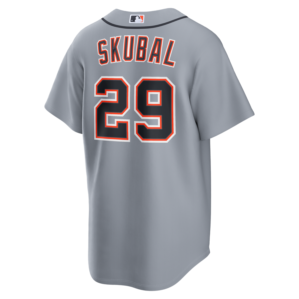 Detroit Tigers Tarik Skubal Nike Gray Road Replica Jersey