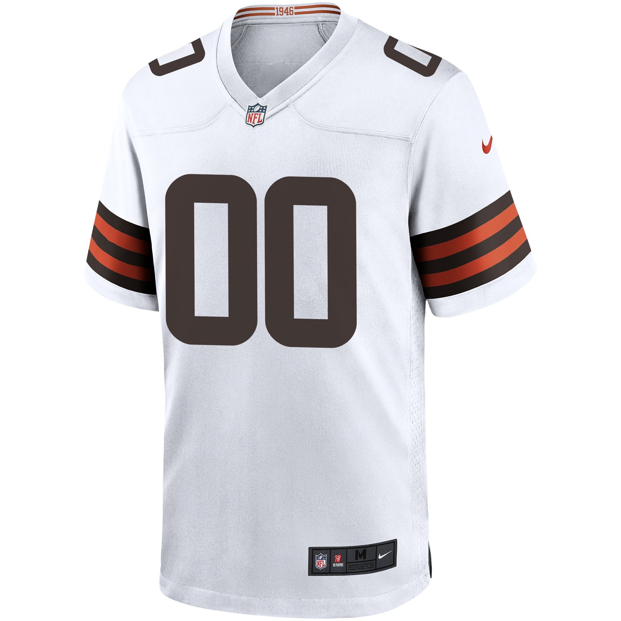 Cleveland Browns Nike White Custom Game Jersey