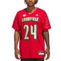 adidas #24 Red Louisville Cardinals Alternate Premier Strategy Jersey