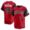 Chicago White Sox Andrew Vaughn Nike Red/Black 2025 City Connect Limited Player Jersey