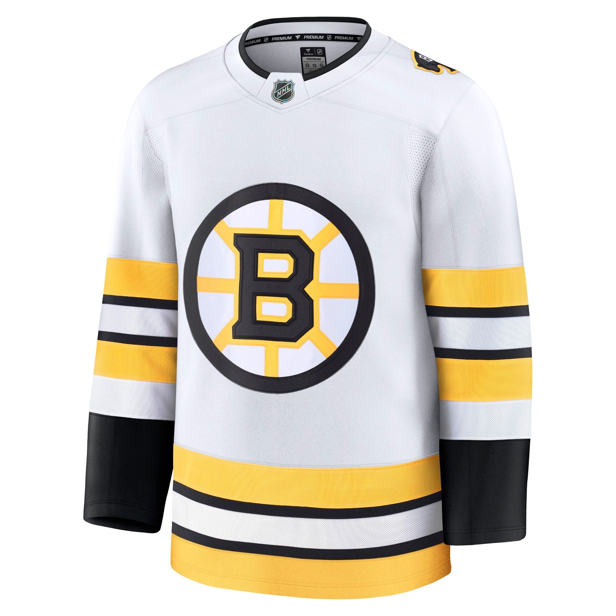 Boston Bruins Fanatics White Away Premium Jersey