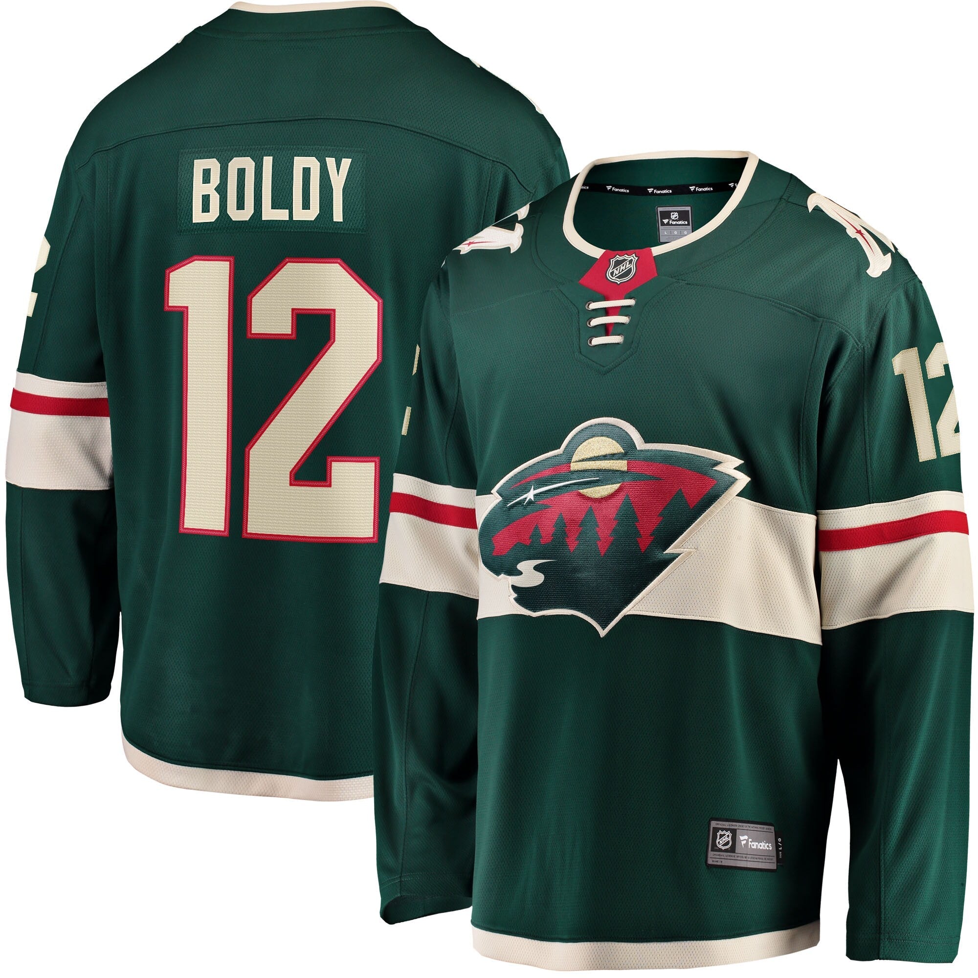 Minnesota Wild Matthew Boldy Fanatics Green Home Breakaway Player Jersey