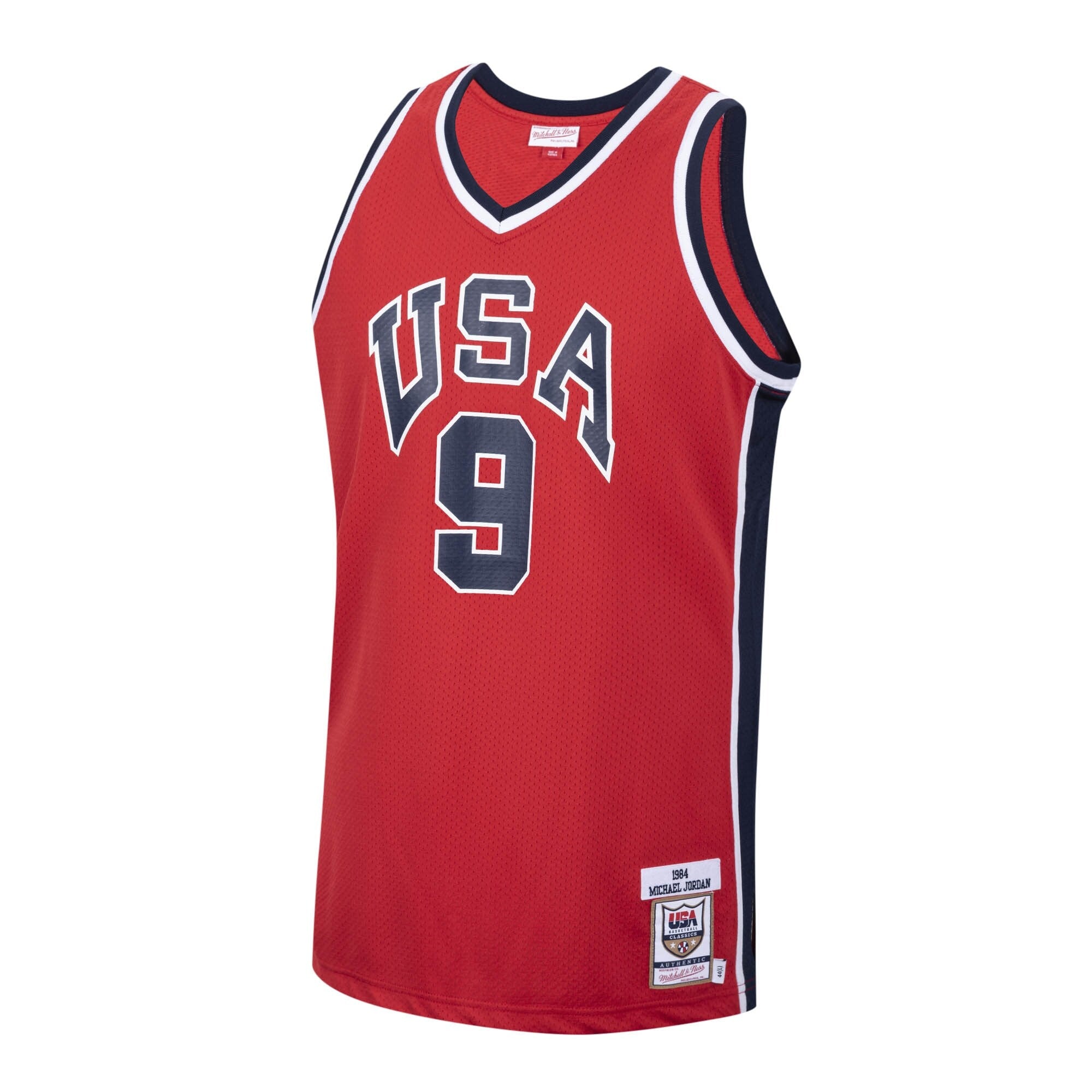 USA 1984 Michael Jordan USA Basketball Authentic Alternate Jersey By Mitchell & Ness - Red -