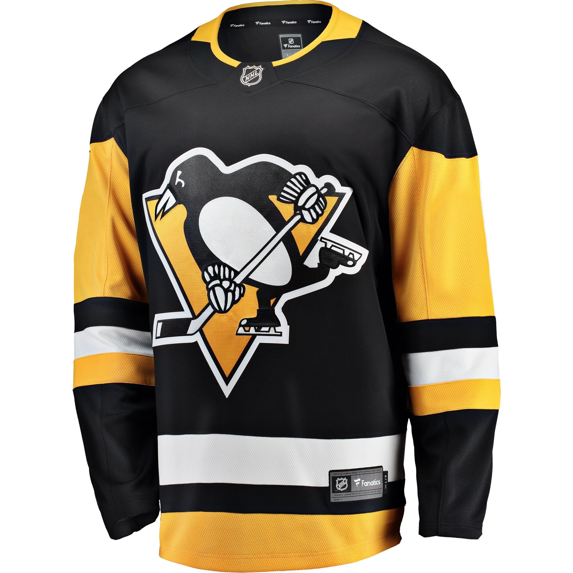 Pittsburgh Penguins Fanatics Black Breakaway Home Jersey
