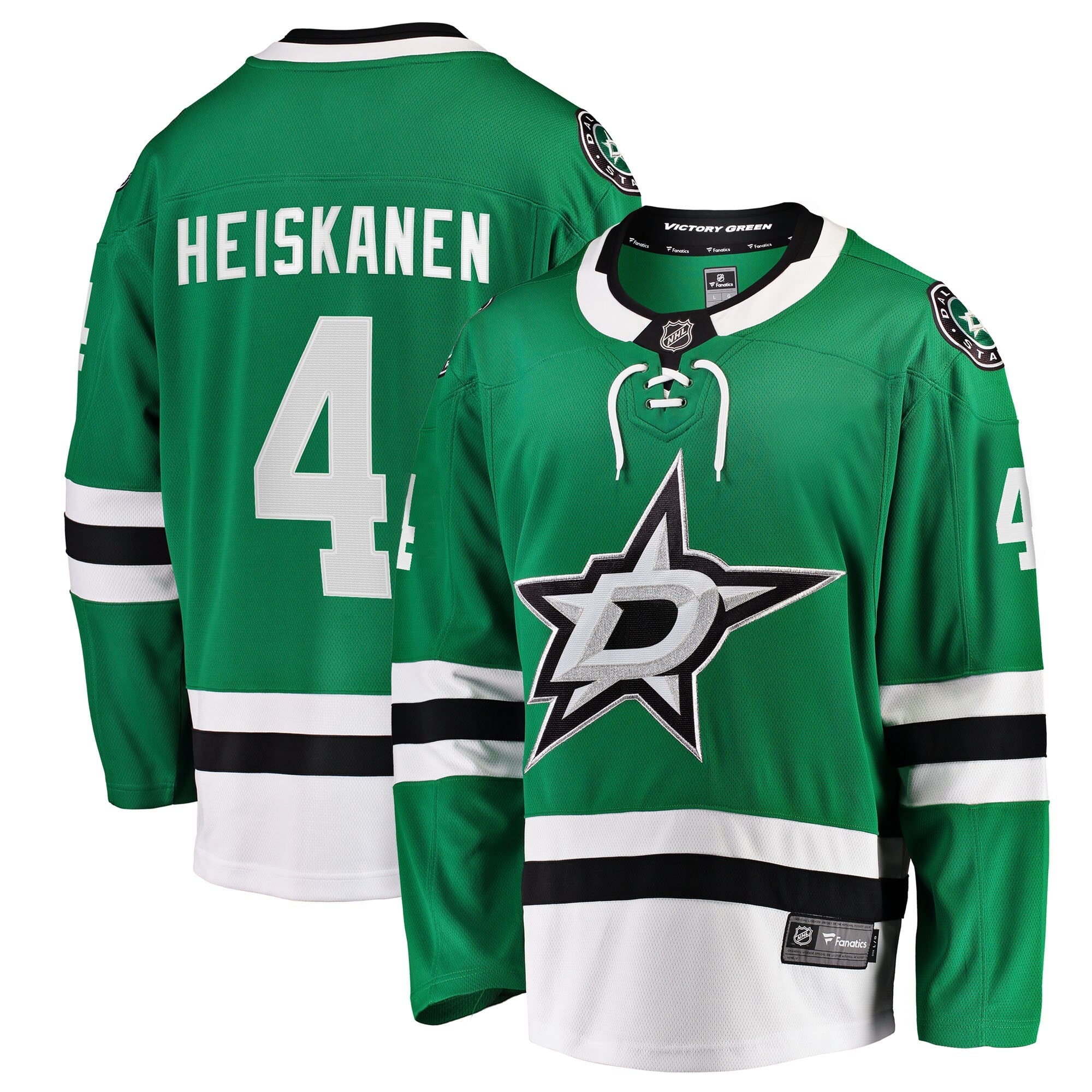 Dallas Stars Miro Heiskanen Fanatics Kelly Green Team Color Breakaway Player Jersey